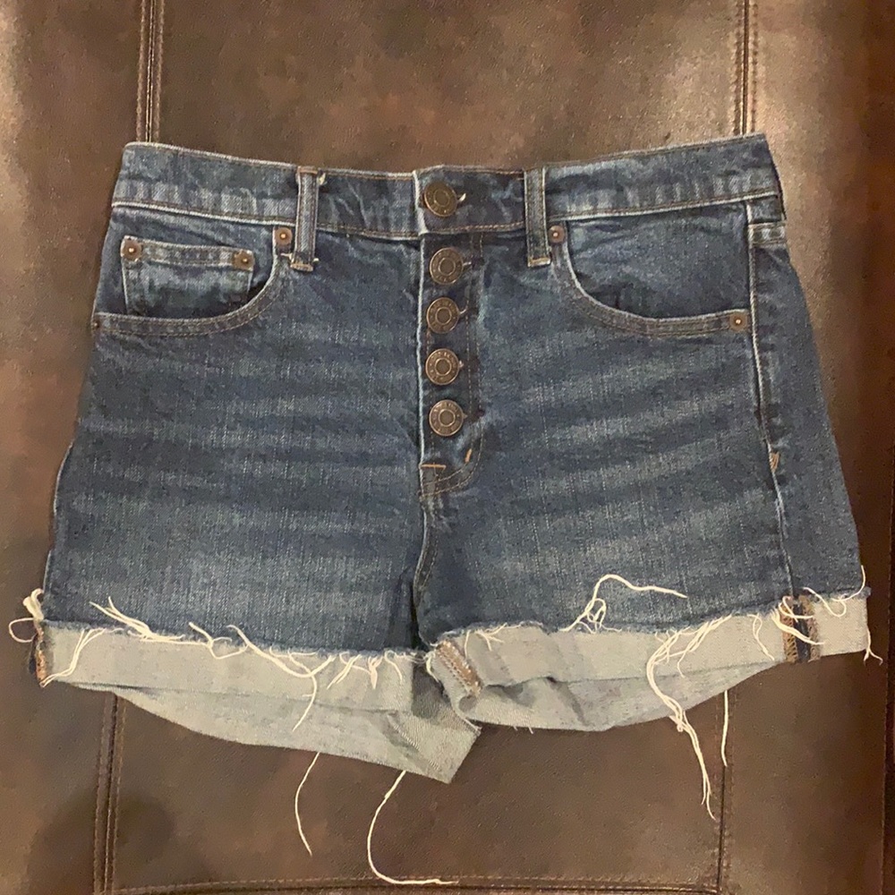 High Rise Jeans Shorts by GAP